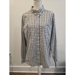 Southern Proper‎ Men's Size M Plaid Henning Shirt Button Down Collared Pine Tan